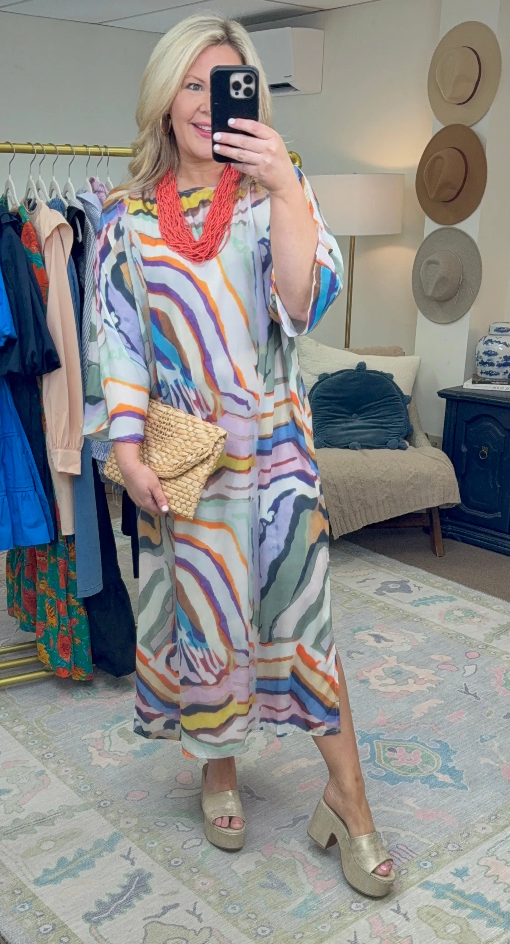 Fabulous Like Roper Printed Caftan Dress