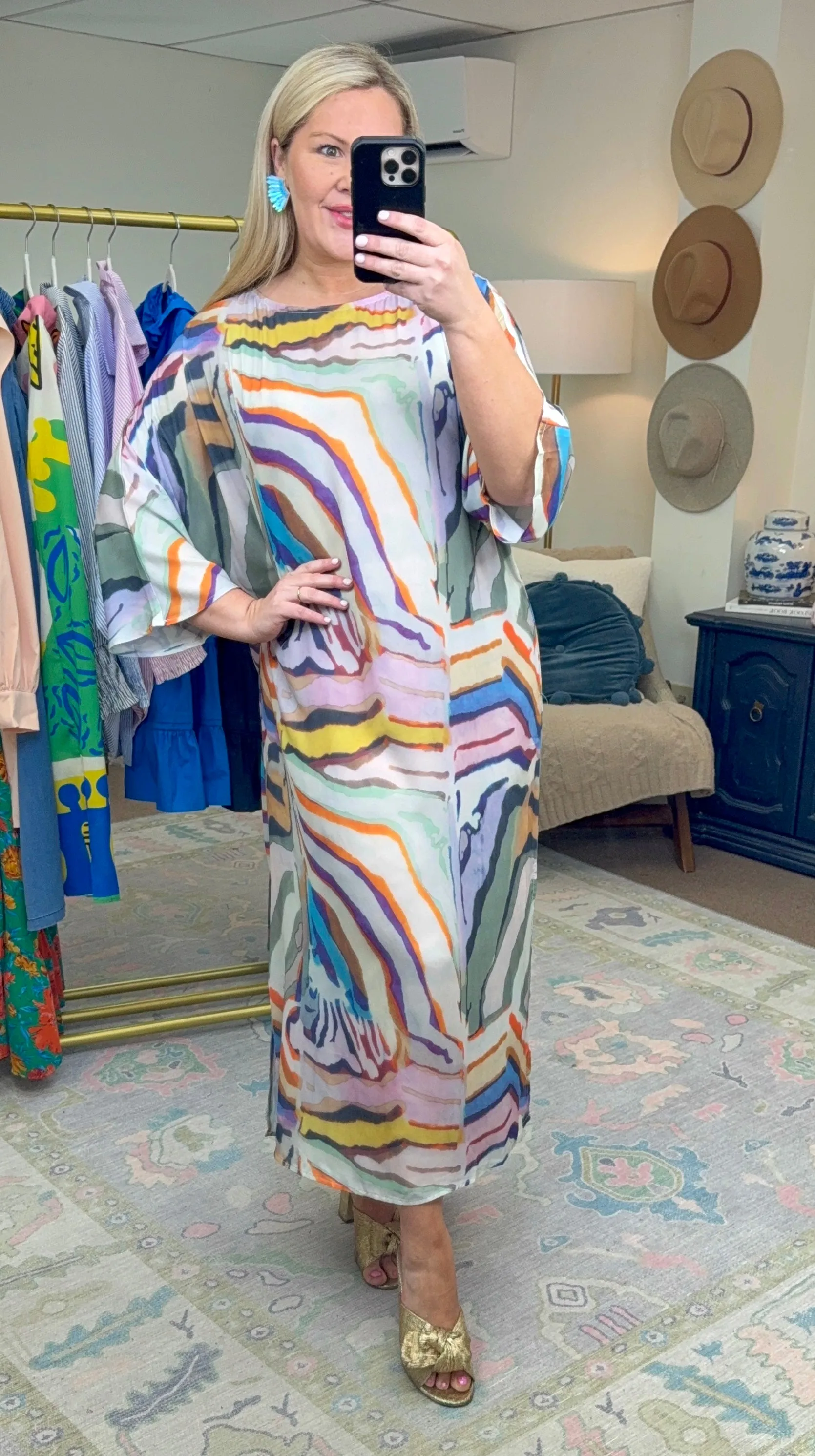 Fabulous Like Roper Printed Caftan Dress