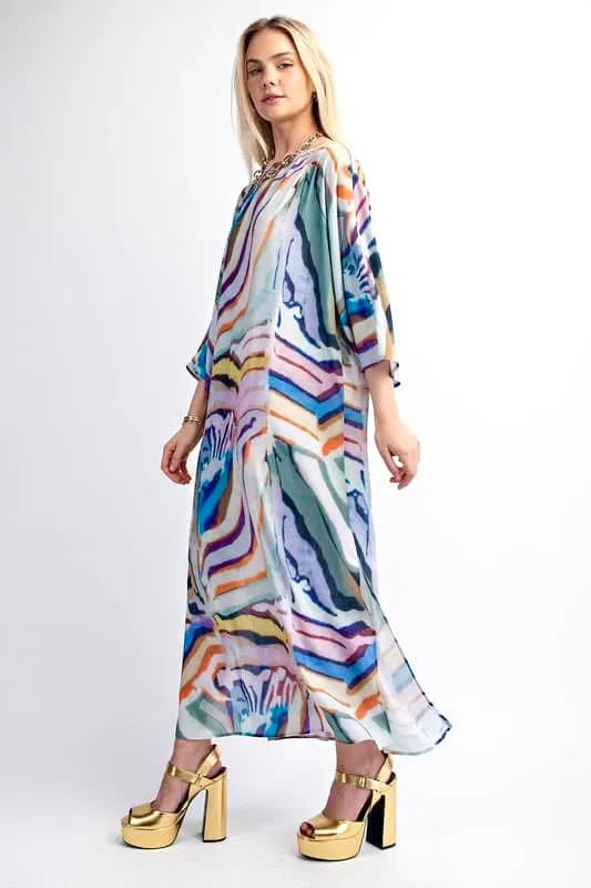 Fabulous Like Roper Printed Caftan Dress