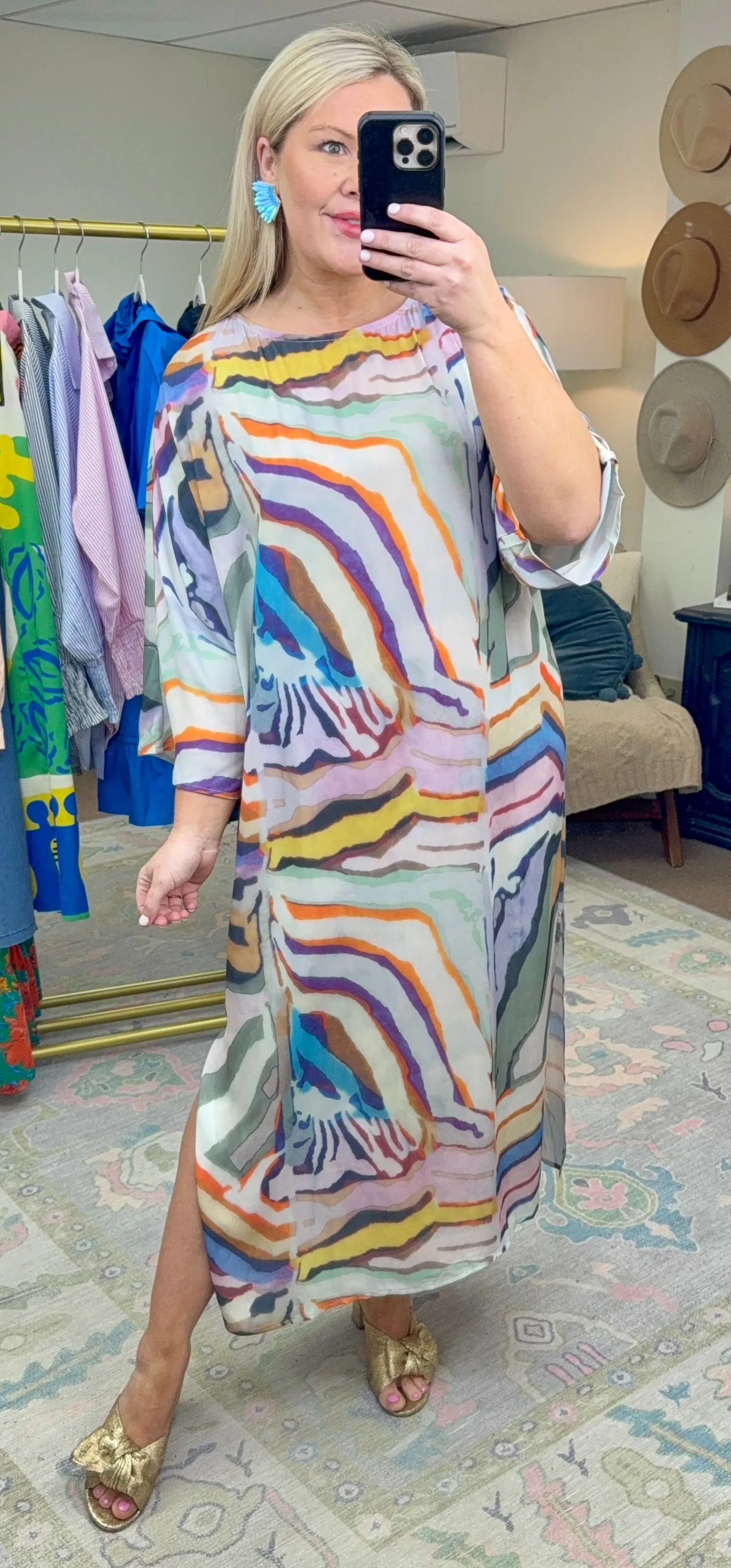 Fabulous Like Roper Printed Caftan Dress