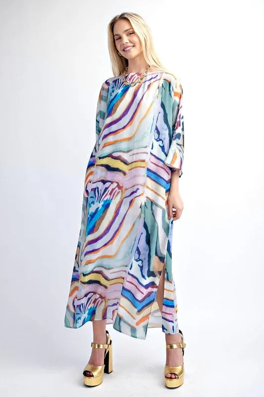 Fabulous Like Roper Printed Caftan Dress