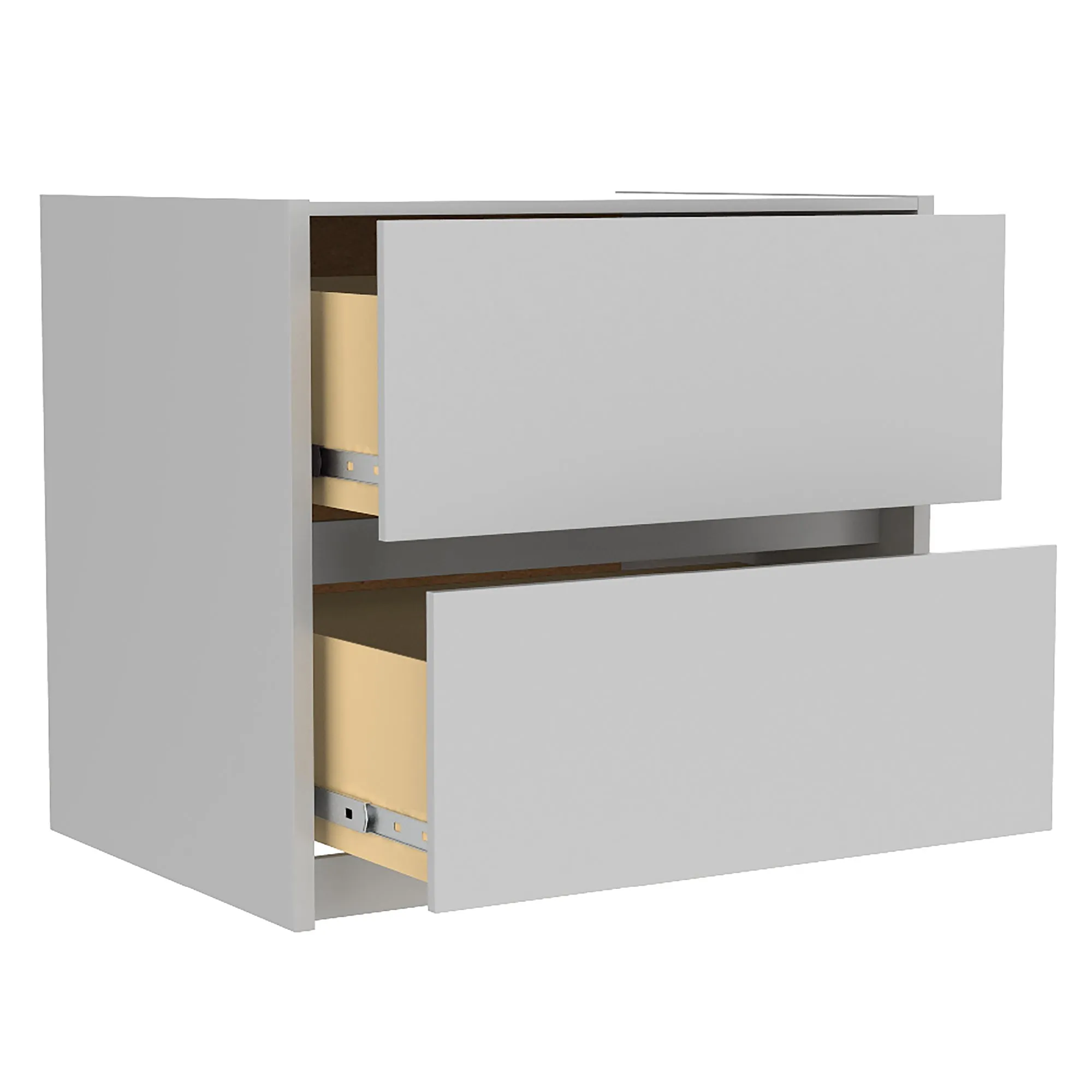 Farona night table for bedroom decoration, light grey