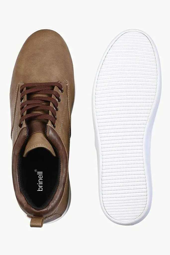 Faux Leather Urban Plimsolls