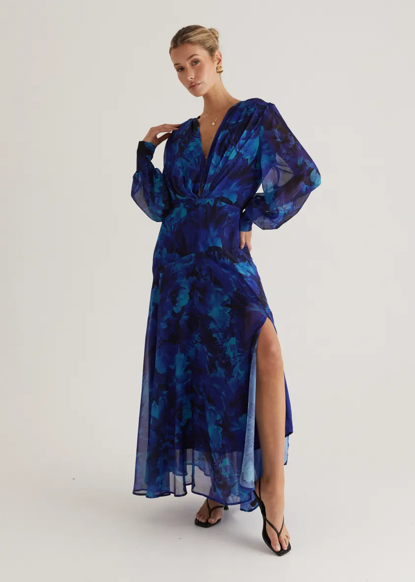 Frida Maxi Dress - Azure Splash