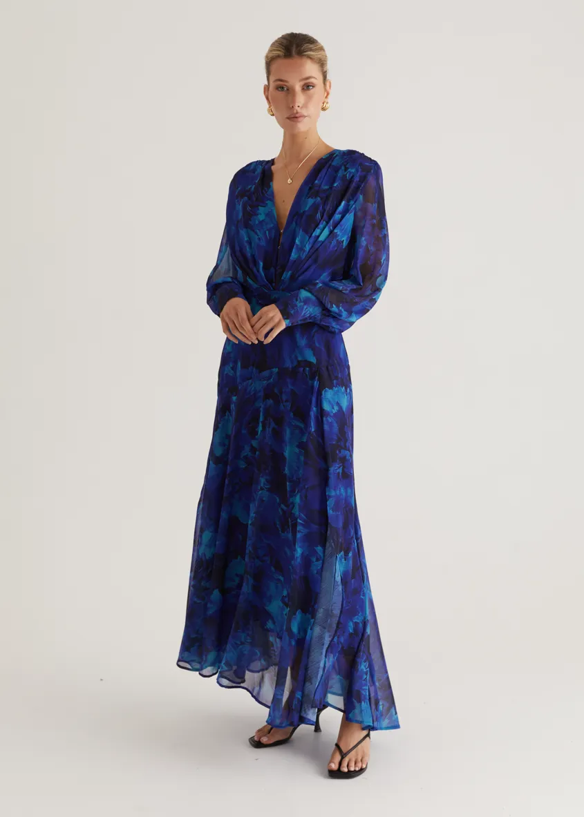 Frida Maxi Dress - Azure Splash
