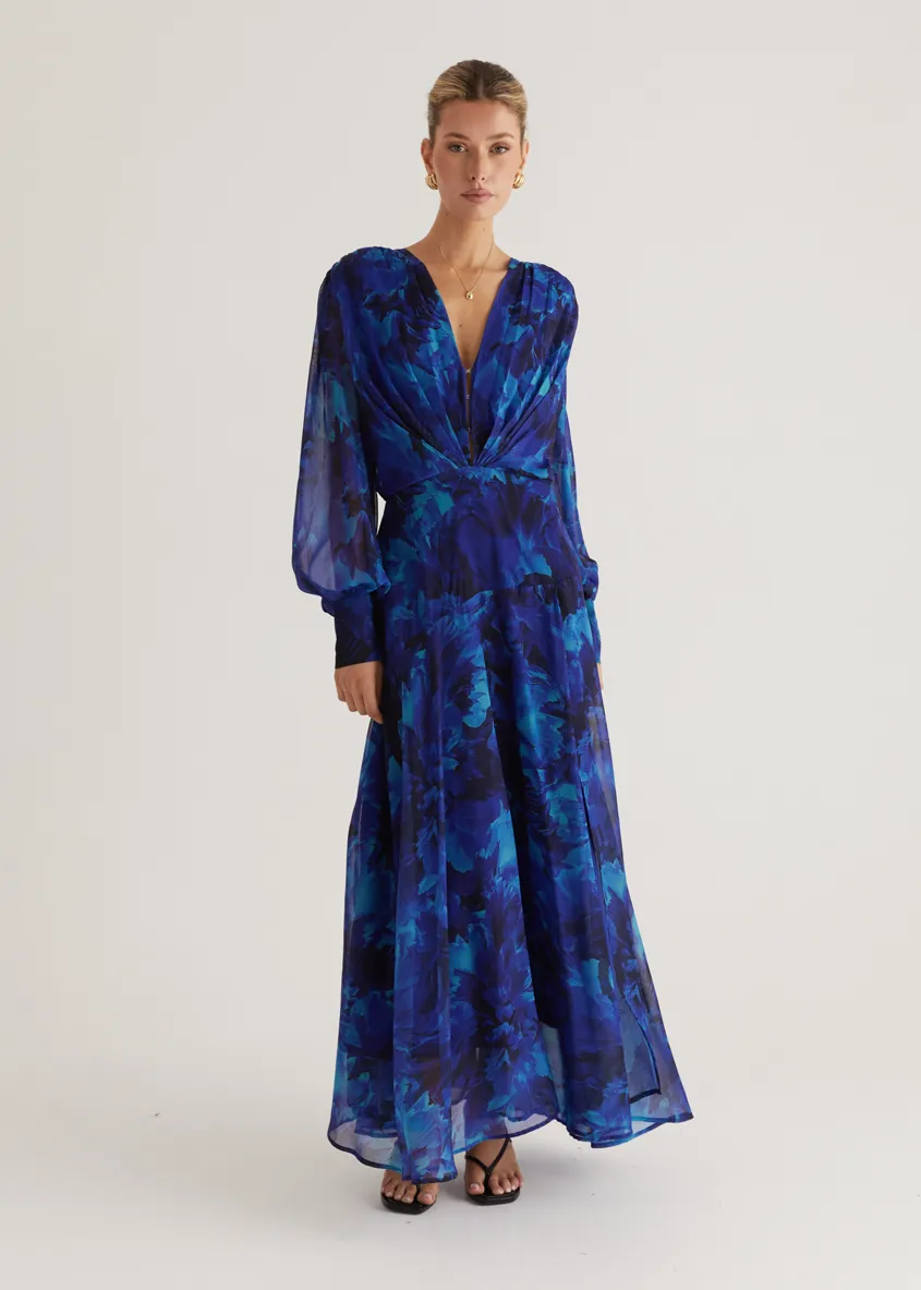 Frida Maxi Dress - Azure Splash