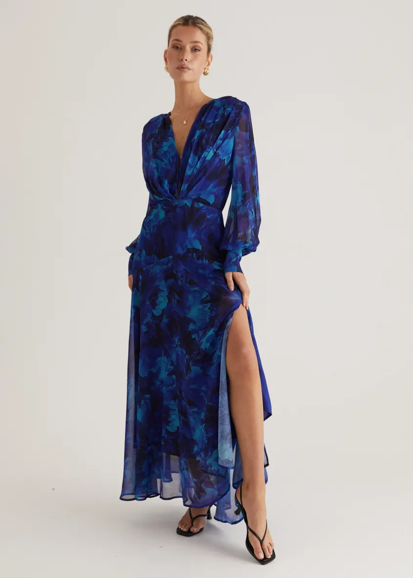 Frida Maxi Dress - Azure Splash