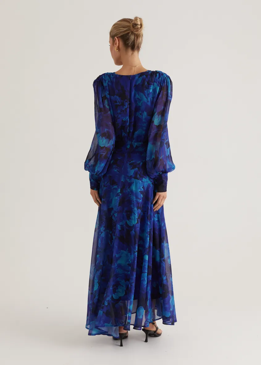 Frida Maxi Dress - Azure Splash