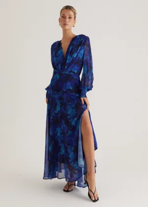 Frida Maxi Dress - Azure Splash