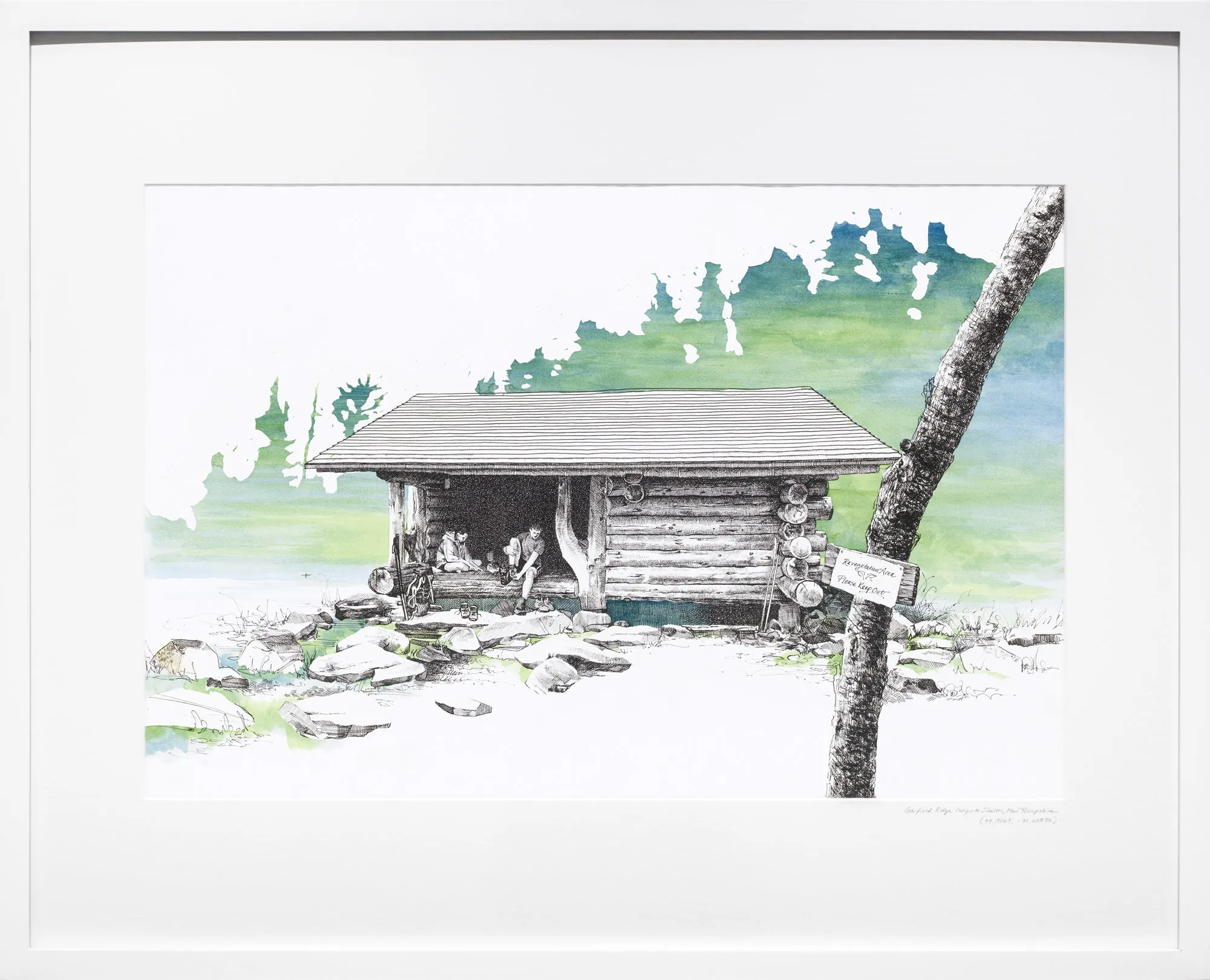 Garfield Ridge Campsite Shelter, New Hampshire, [ 44.19069, -71.60836 ]