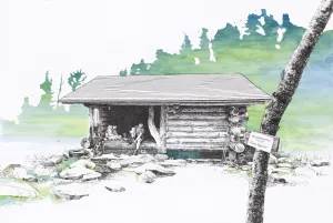 Garfield Ridge Campsite Shelter, New Hampshire, [ 44.19069, -71.60836 ]
