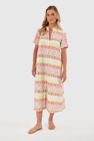 Gibbons Dress, Sherbert Stripes