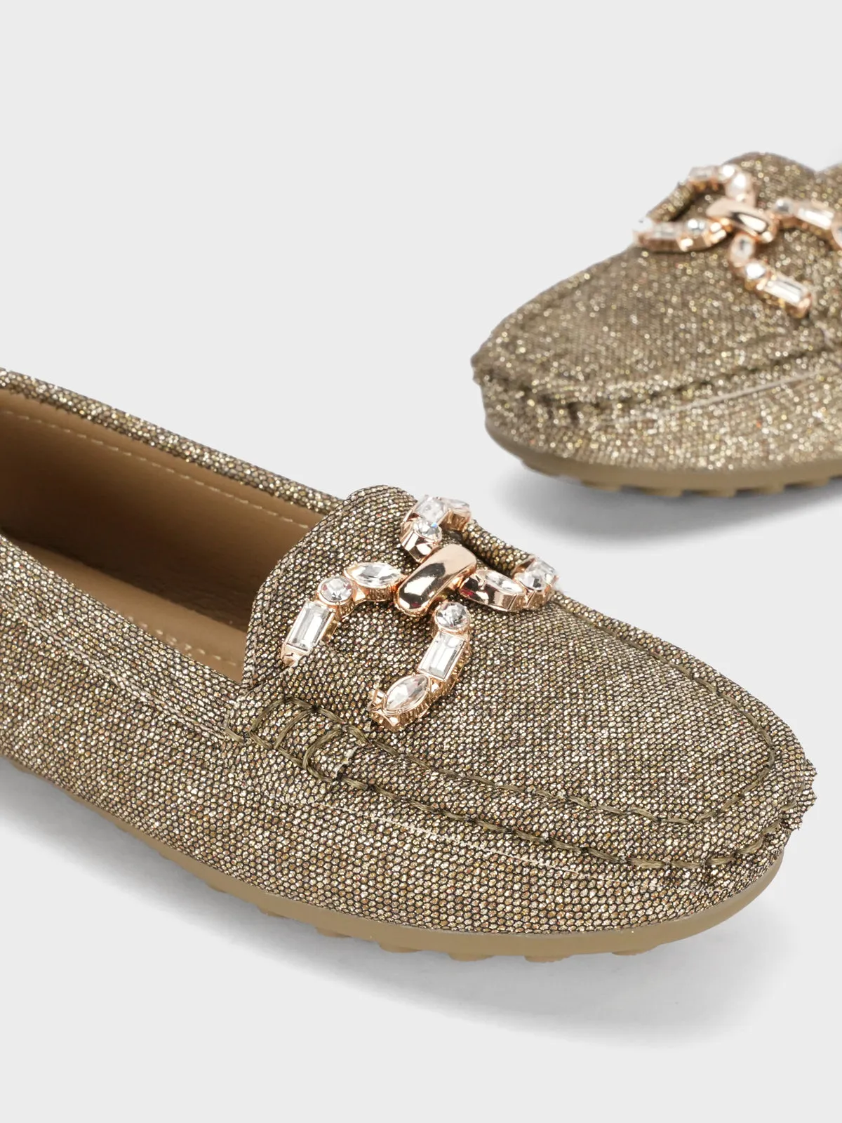 Girls "COSETTE" Buckled Adorn Moccasins
