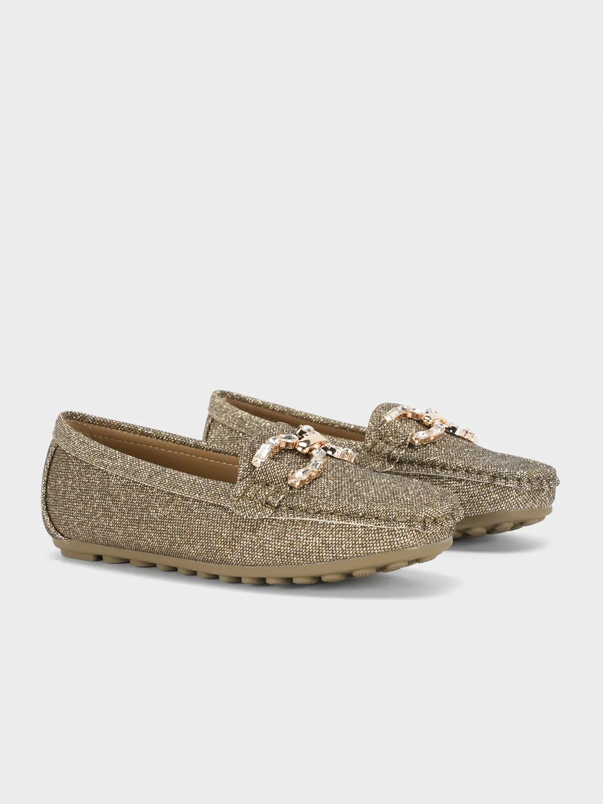 Girls "COSETTE" Buckled Adorn Moccasins