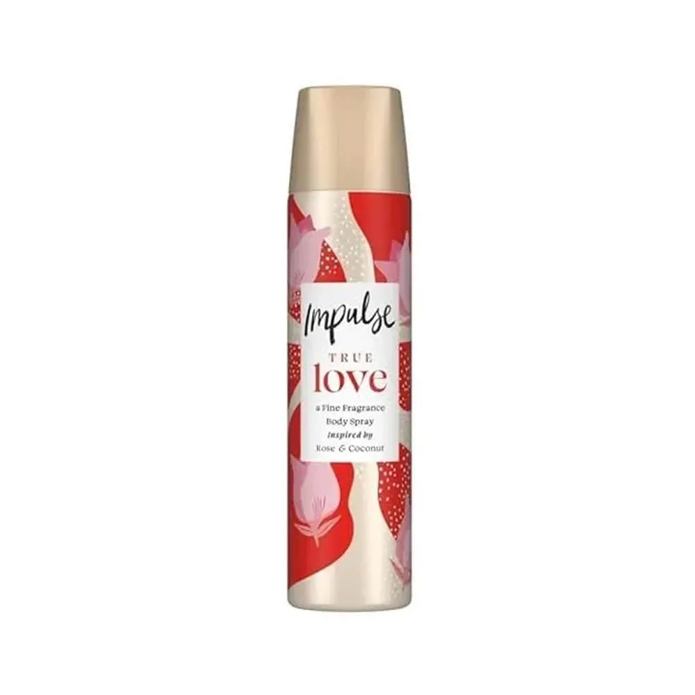 Impulse Body Spray True Love Inspired By Rose & Coconut 75ml