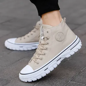 Jasper - Beige Hoge Sneakers