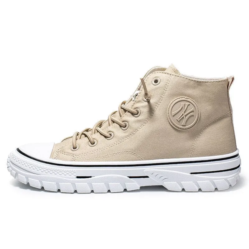 Jasper - Beige Hoge Sneakers