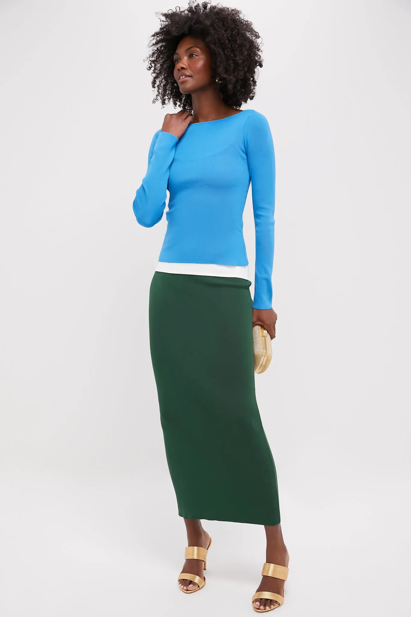 Jungle Sky and Ivory Carilo Dress