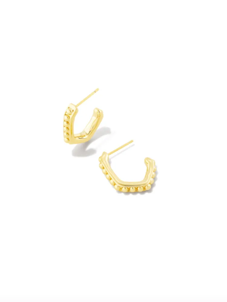 Kendra Scott - Lonnie Gold Beaded Huggie Earrings