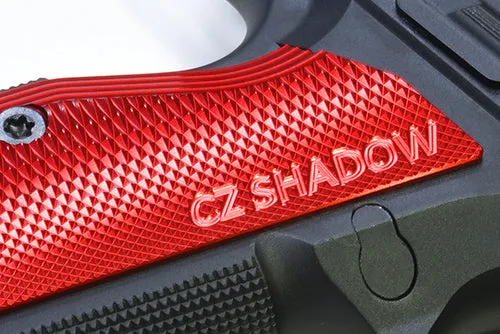 KJ Works Aluminum CNC Grip for KJ KP15 CZ SHADOW 2 (Red)
