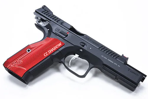 KJ Works Aluminum CNC Grip for KJ KP15 CZ SHADOW 2 (Red)