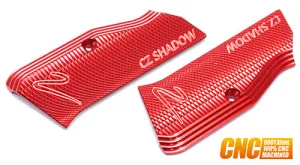 KJ Works Aluminum CNC Grip for KJ KP15 CZ SHADOW 2 (Red)