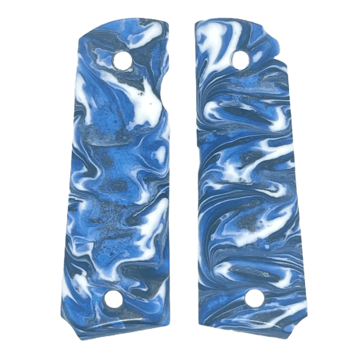 Marble Swirl Pistol Grip Set for GE 1911 GBB Gel Blasters White/Black/Blue