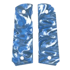 Marble Swirl Pistol Grip Set for GE 1911 GBB Gel Blasters White/Black/Blue