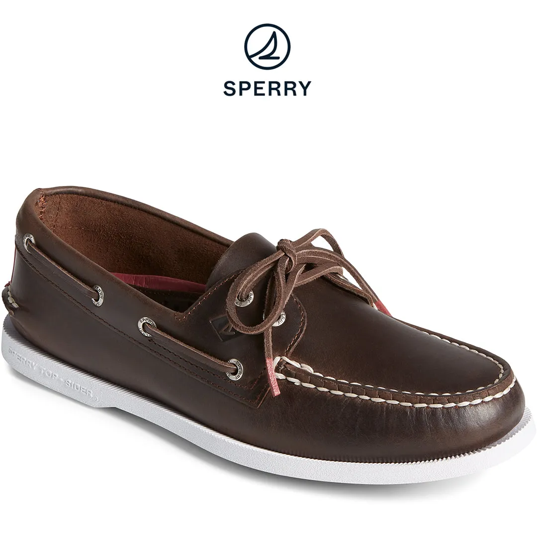 Men's Authentic Original Pullup Boat Shoe - Brown (STS24246)