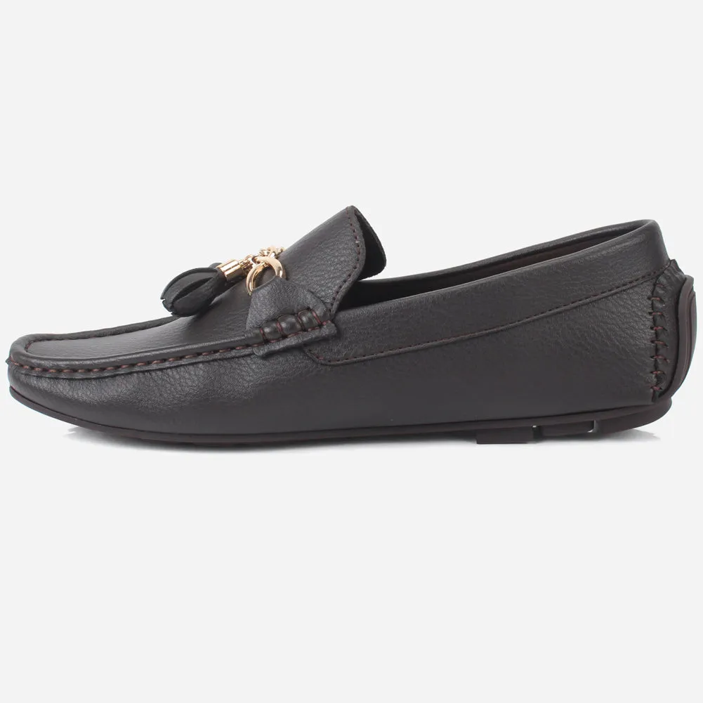 Mens "MURPHY" Comfortable Slip-Ons Moccasins
