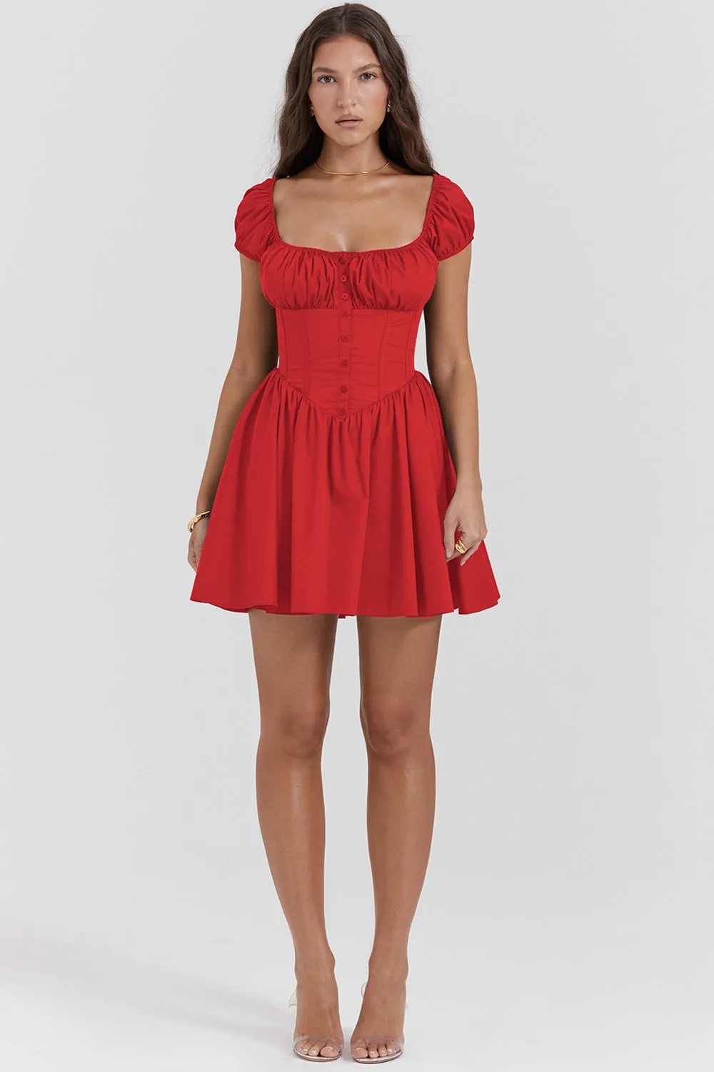 Mini Dress – Ruched Bodice – Feminine Day-to-Night Style