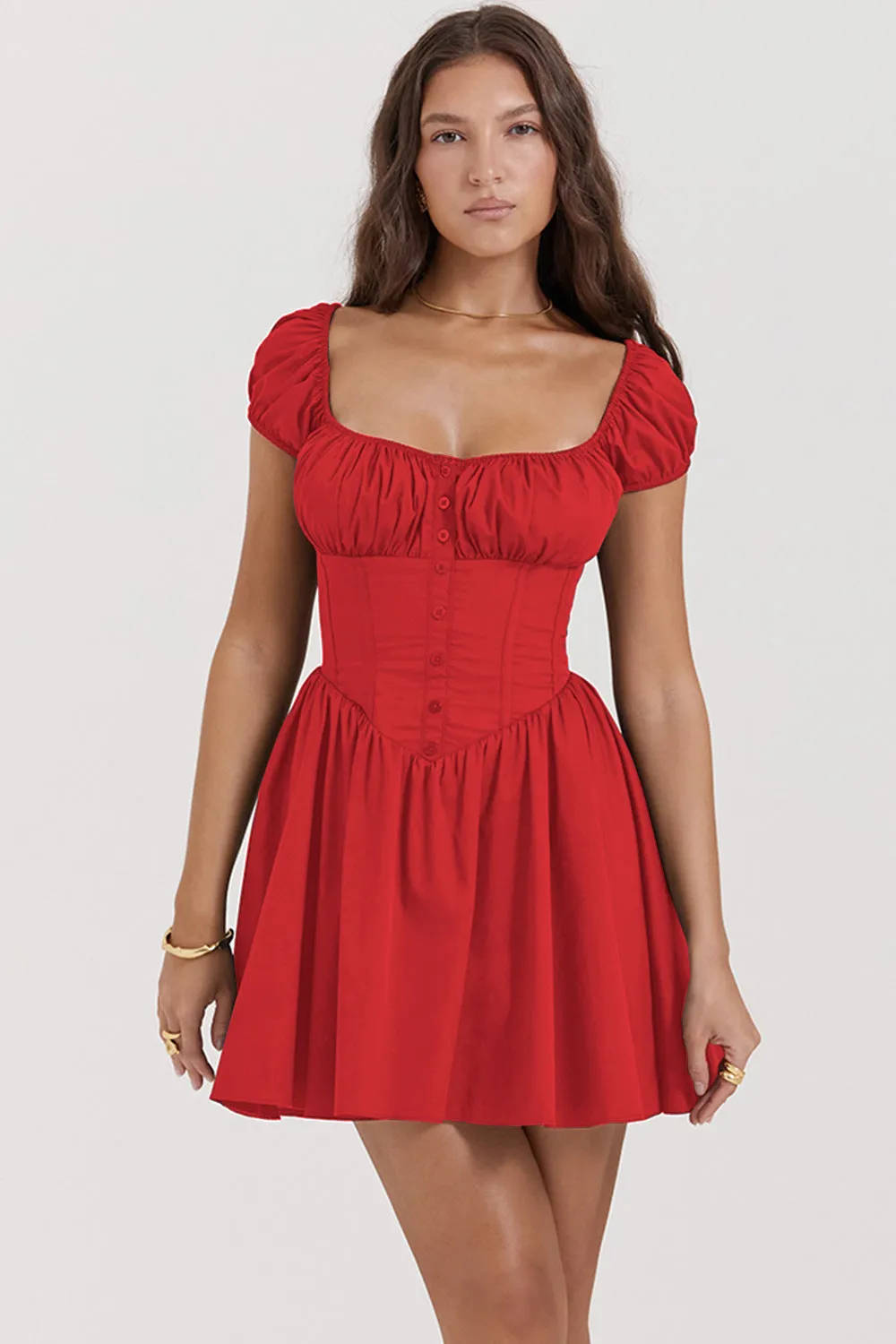 Mini Dress – Ruched Bodice – Feminine Day-to-Night Style
