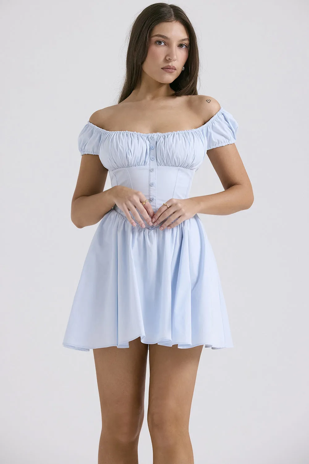Mini Dress – Ruched Bodice – Feminine Day-to-Night Style