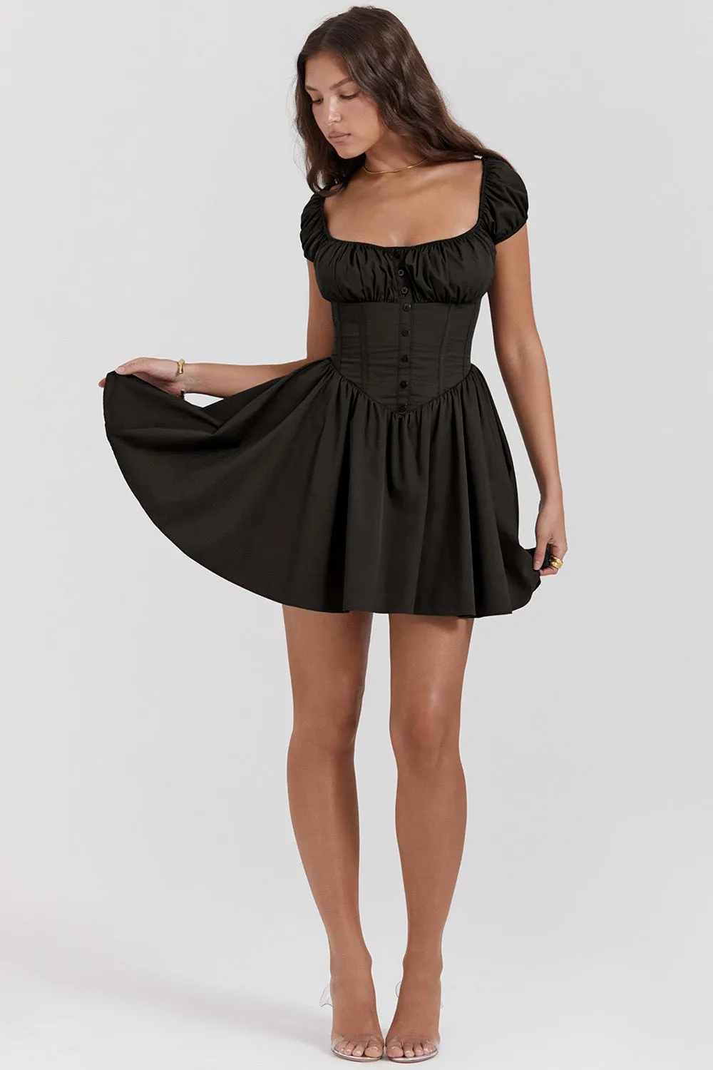 Mini Dress – Ruched Bodice – Feminine Day-to-Night Style