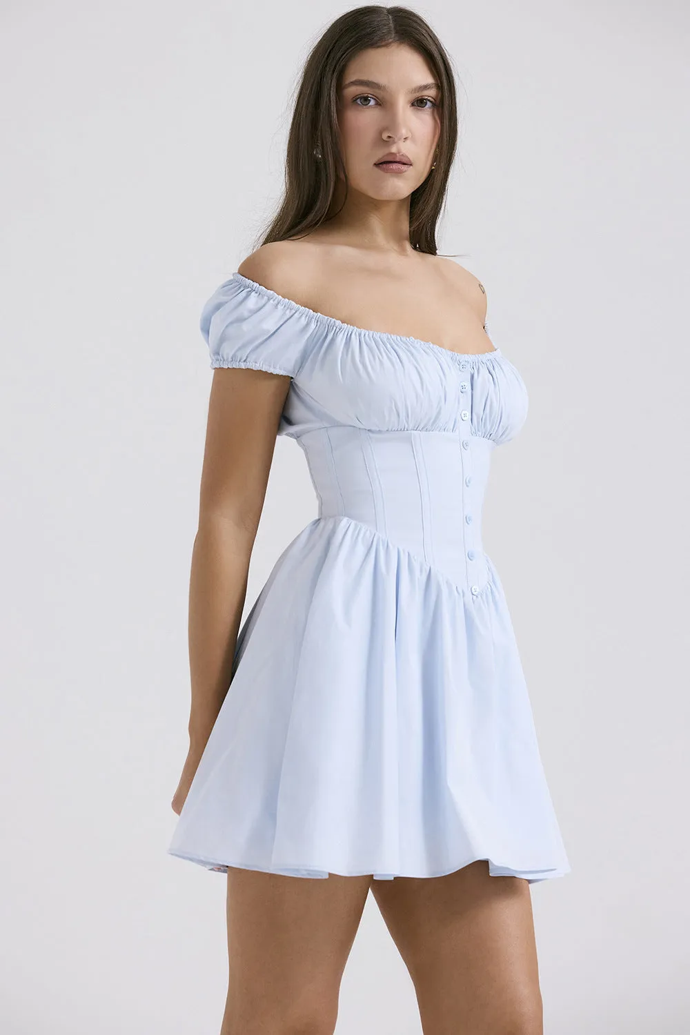 Mini Dress – Ruched Bodice – Feminine Day-to-Night Style