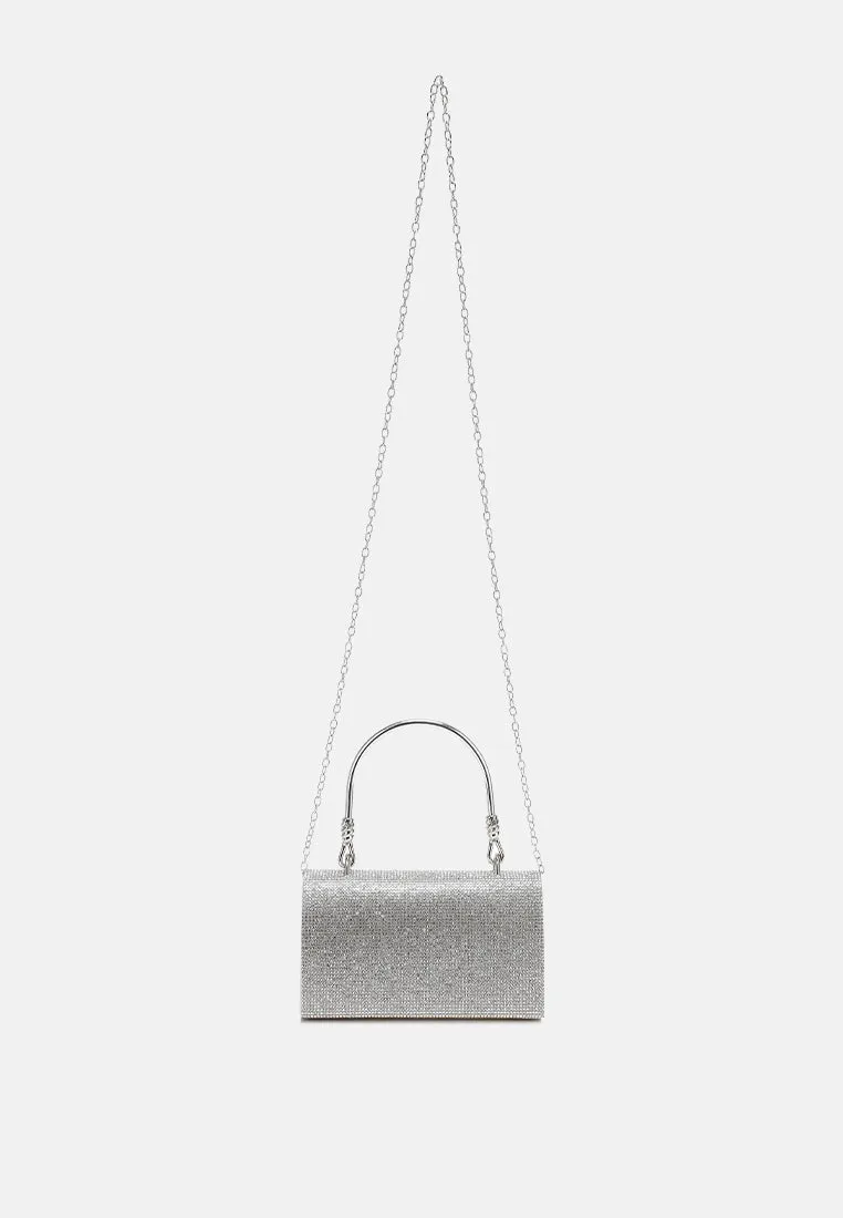 Mini Top Handle Rhinestone Bag By RAG
