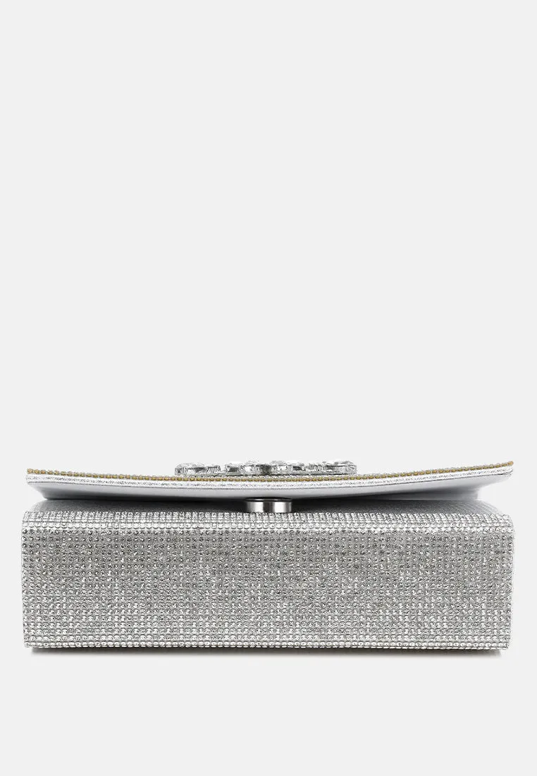 Mini Top Handle Rhinestone Bag By RAG