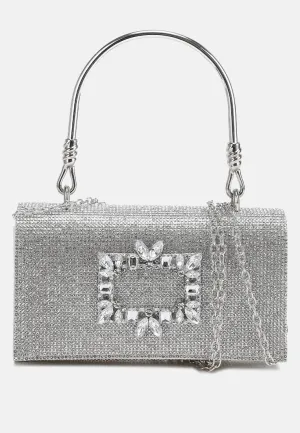 Mini Top Handle Rhinestone Bag By RAG