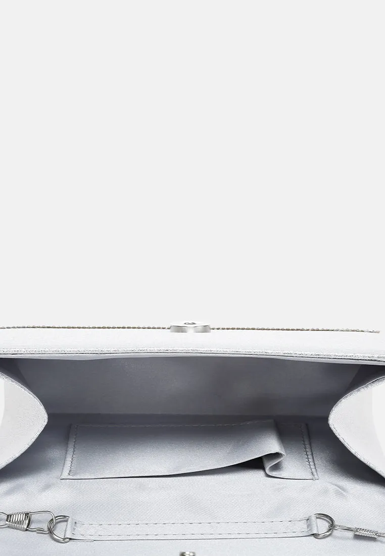 Mini Top Handle Rhinestone Bag BY RUW