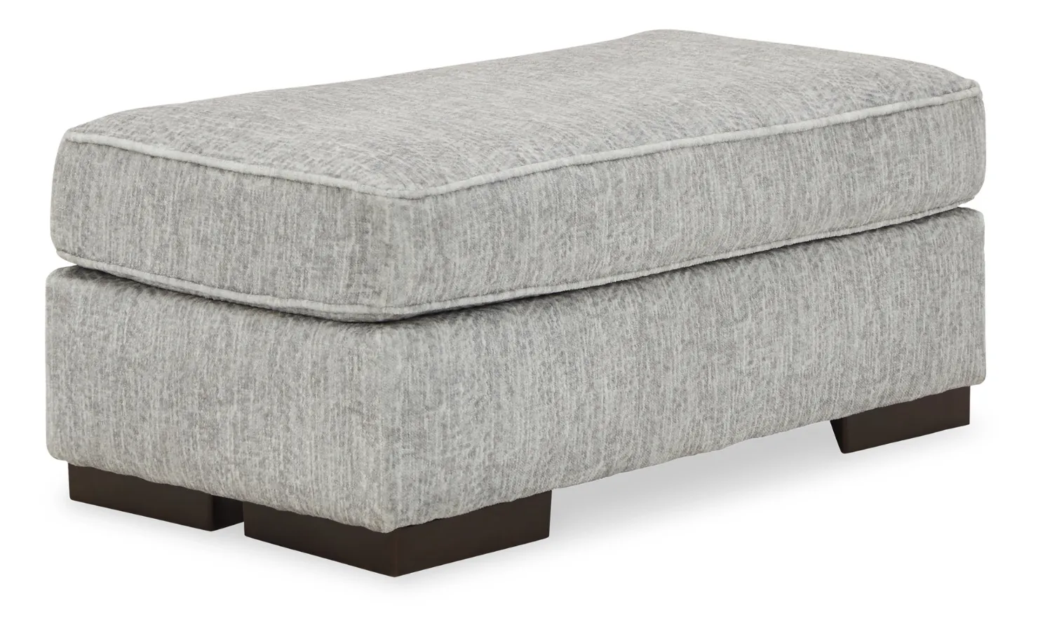 Modern Heritage Mercado Light Gray Fabric Ottoman