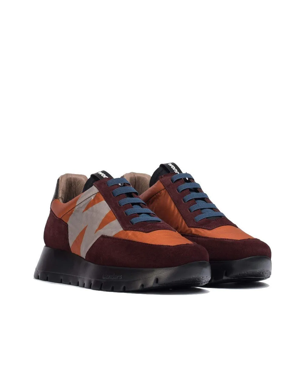 'Odisei' women's sneaker - Red mix