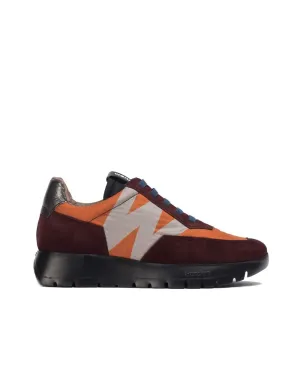 'Odisei' women's sneaker - Red mix