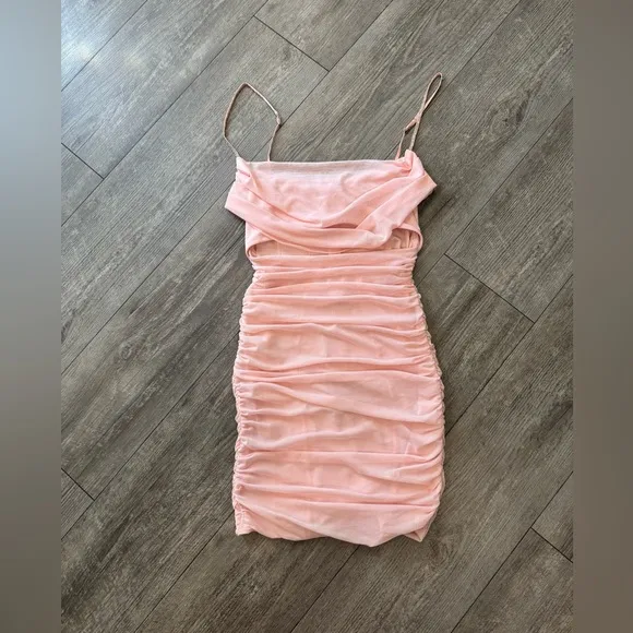 OH POLLY embellished strap Elegant Pink Women's dress 🤍