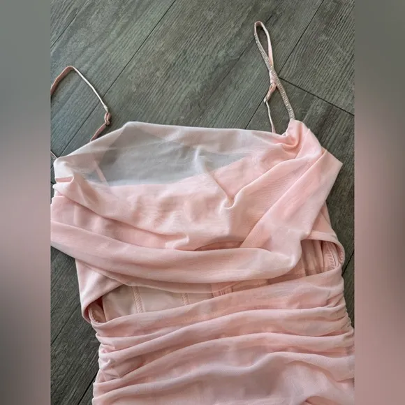 OH POLLY embellished strap Elegant Pink Women's dress 🤍