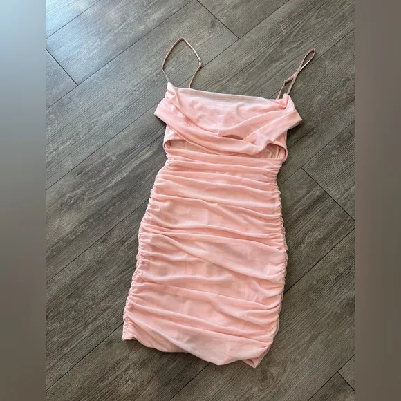 OH POLLY embellished strap Elegant Pink Women's dress 🤍