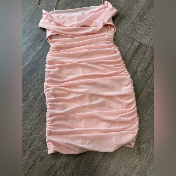 OH POLLY embellished strap Elegant Pink Women's dress 🤍