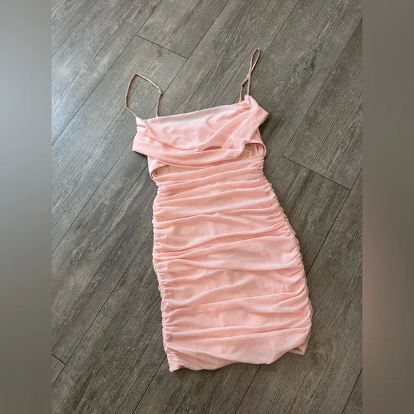 OH POLLY embellished strap Elegant Pink Women's dress 🤍