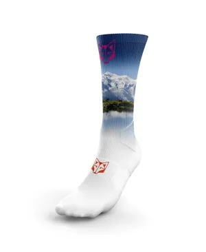 OTSO Women's Trail Run Sublimated High Cut Montblanc Socks