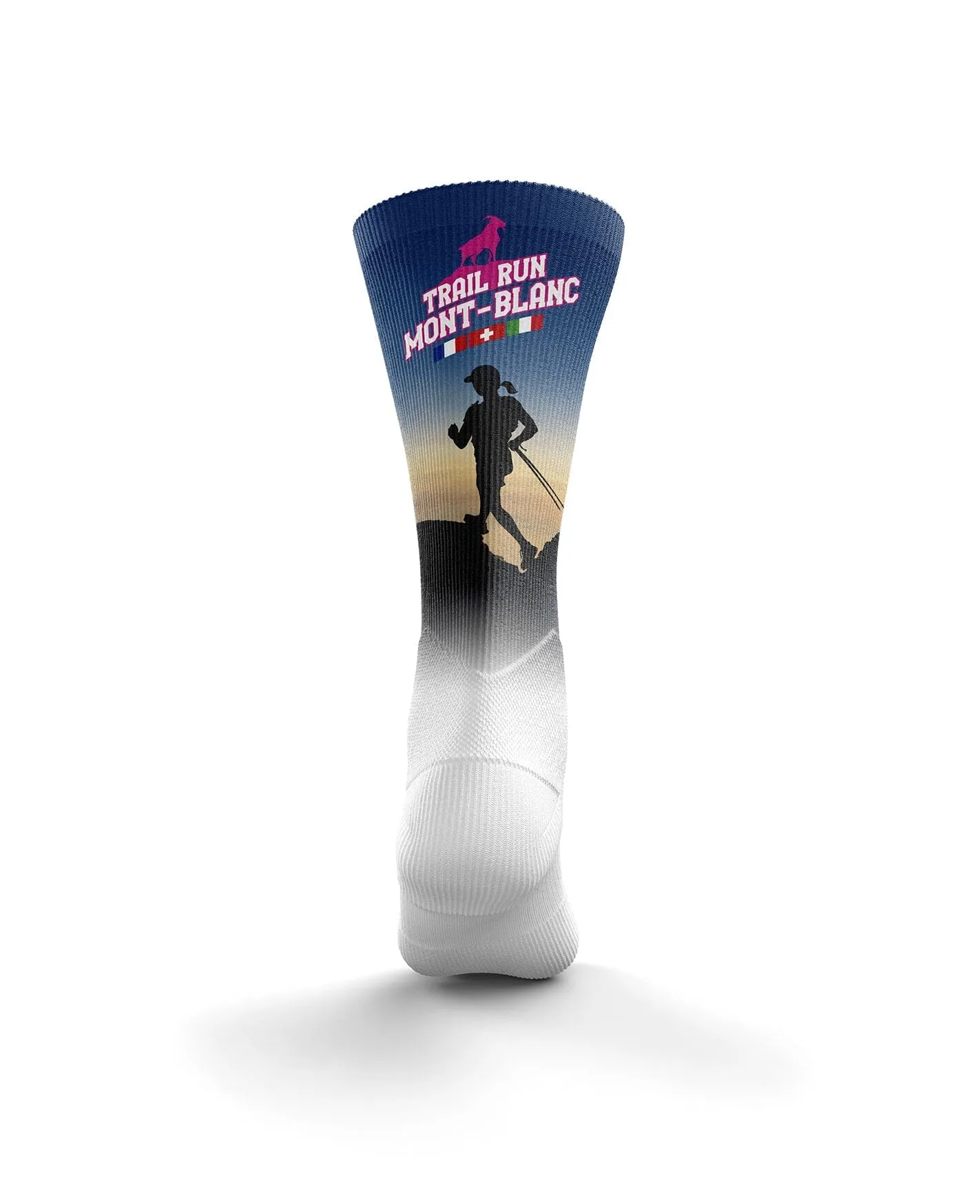 OTSO Women's Trail Run Sublimated High Cut Montblanc Socks