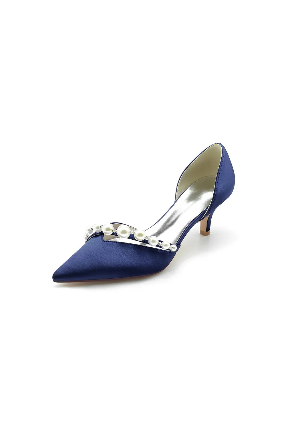 Pearl Pointed Toe Stiletto Heels